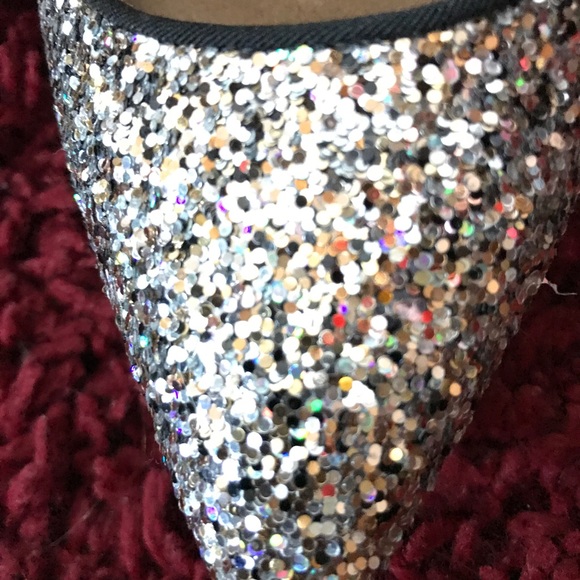 Silver sparkle kitten heel - Picture 2 of 2